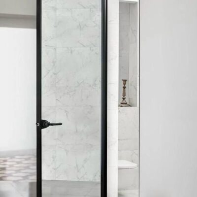 Cửa Nhôm Hệ Slim - Mẫu 1 6 Cửa Nhôm Hệ Slim Mở Quay 1 Cánh