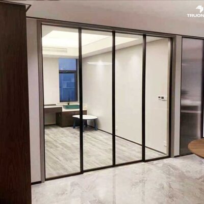 Cửa Nhôm Hệ Slim - Mẫu 1 8 Cửa Nhôm Hệ Slim Lùa 4 Cánh