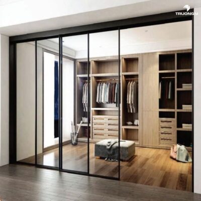 Cửa Nhôm Hệ Slim - Mẫu 1 3 Cửa Nhôm Hệ Slim Lùa 4 Cánh