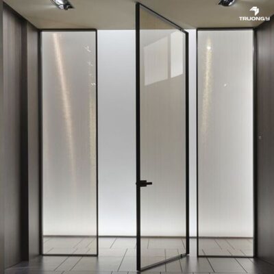 Cửa Nhôm Slim Cover Mở Quay