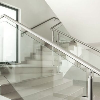 Cầu Thang Kính Cường Lực - Mẫu 2 6 Lan Can Cầu Thang Kính Cường Lực