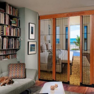 Cửa Lưới Chống Muỗi - Mẫu 2 4 Cửa Lưới Chống Muỗi